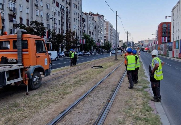 Fotografija radova u Savskoj ulici.