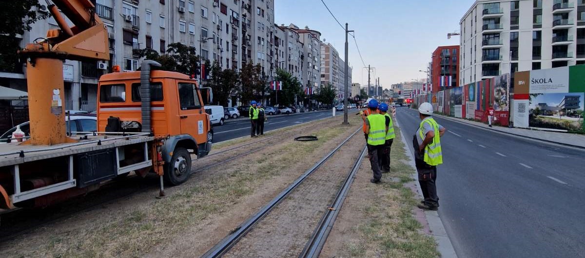 Fotografija radova u Savskoj ulici.